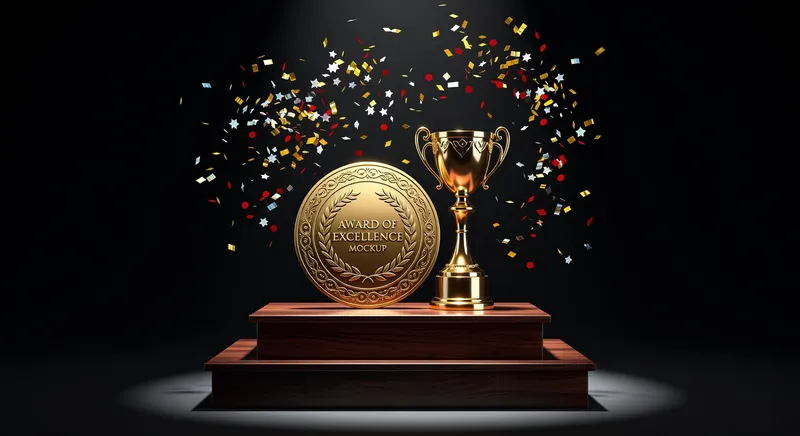 awards podium celebration